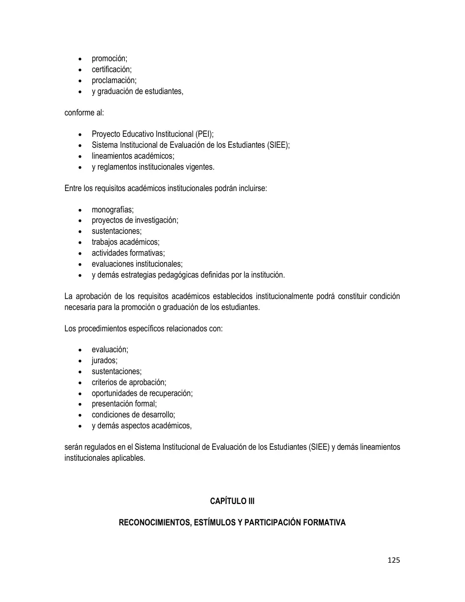 Página del Manual de Convivencia